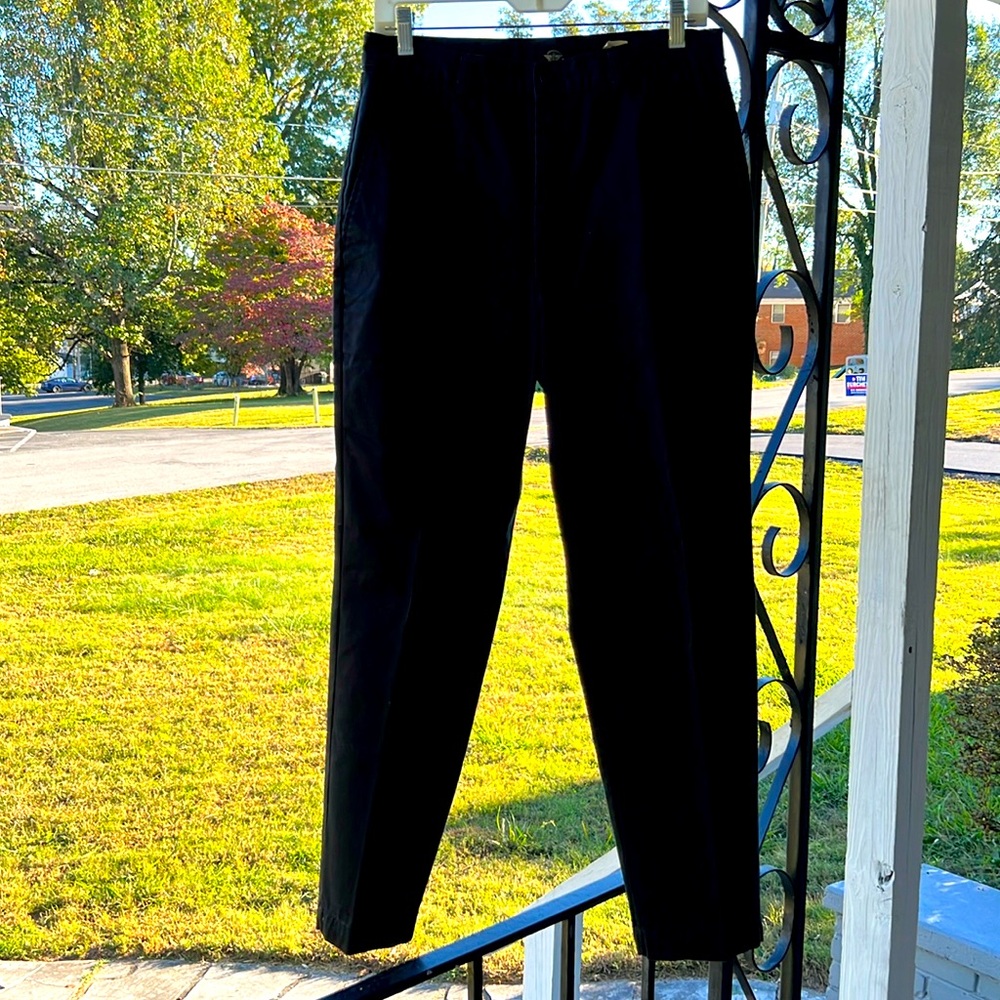 ⭐️ Dockers black high rise straight leg dress cropped pants women 12